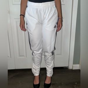 White Adidas Sweat Pants